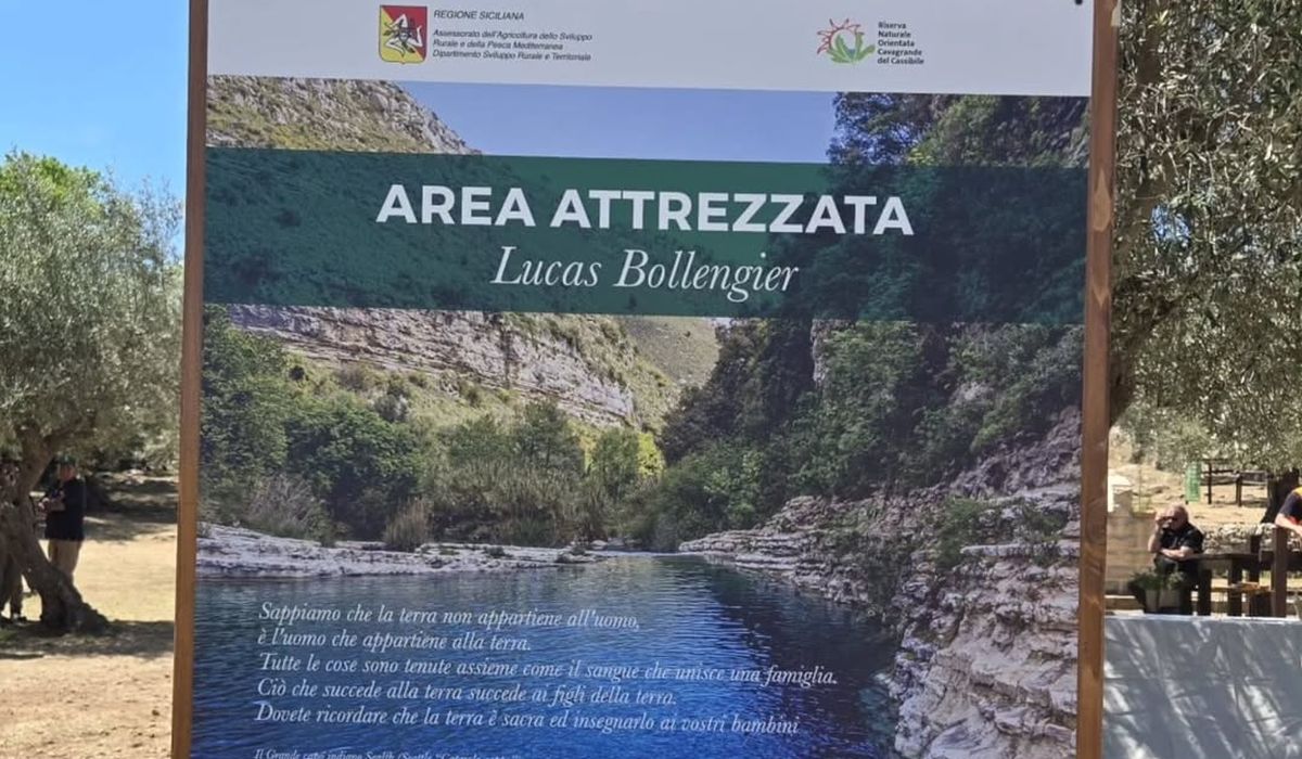 Avola, nuova area attrezzata a Cavagrande dedicata a Lucas Bollengier